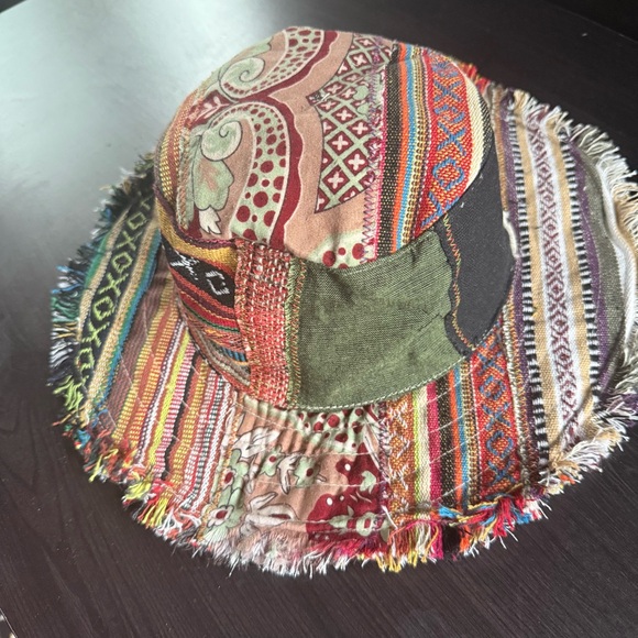 Himalayan Hemp Hippie Boho Design Sunhat Sustainable and Eco Friendly - Picture 3 of 5
